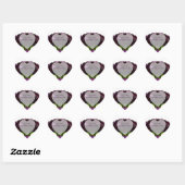 PixDezine bordeaux calla/DIY achtergrond kleur Hart Sticker (Vel)