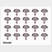 PixDezine bordeaux calla/DIY achtergrond kleur Ronde Sticker (Vel)