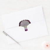 PixDezine bordeaux calla/DIY achtergrond kleur Ronde Sticker (Envelop)