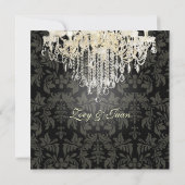PixDezine CRYSTAL CHANDELIER+BAROQUE DAMASK Kaart (Achterkant)