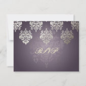 PixDezine Damask6 RSVP vereist 5x7 uitnodigingen (Voorkant)