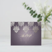 PixDezine Damask6 RSVP vereist 5x7 uitnodigingen (Staand voorkant)