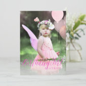 PixDezine ELKE LEEFTIJD, Verjaardag Meisje Glitter Kaart (Staand voorkant)