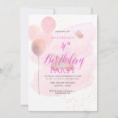 PixDezine ELKE LEEFTIJD, Verjaardag Meisje Glitter Kaart (Achterkant)