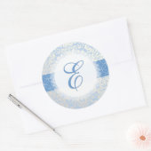 PixDezine fidora damast/doe-het-zelf kleuren/placi Ronde Sticker (Envelop)