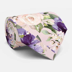 PixDezine H2 Bloemen Paars Paarse Rozen Ne Stropdas