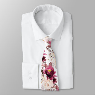 PixDezine H2 Bloemen Roze Tinten Rozen Stropdas