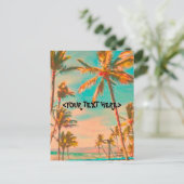 PixDezine  Hawaiian Beach Scene Briefkaart (Staand voorkant)