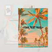 PixDezine  Hawaiian Beach Scene Briefkaart (Voorkant / Achterkant)