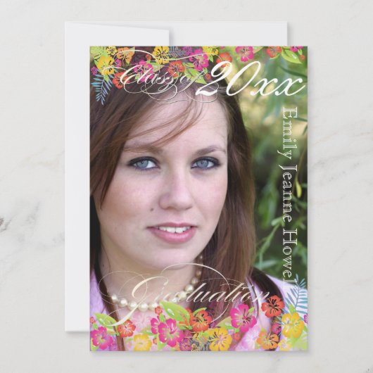 PixDezine Hawaiian Hibiscus, 2011 Afstuderen Kaart (Voorkant)