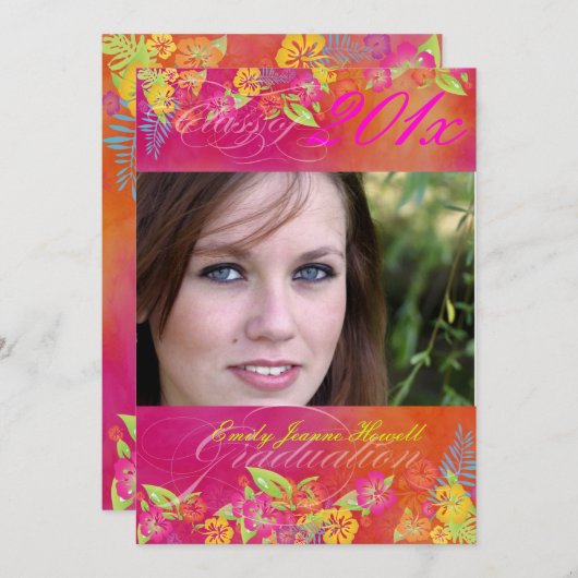 PixDezine Hawaiian Shaved Ice, 2011 Afstuderen Kaart (Voorkant / Achterkant)