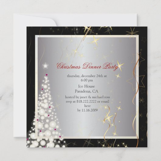 PixDezine - kerstboom Kaart (Achterkant)