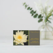 PixDezine lotus flower/om/yoga/genezers/DIY-kleure Visitekaartje (Staand voorkant)