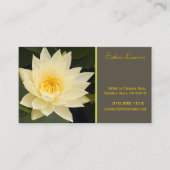 PixDezine lotus flower/om/yoga/genezers/DIY-kleure Visitekaartje (Voorkant)