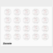 PixDezine Marmer/Faux Gold Save Onze Datum Ronde Sticker (Vel)