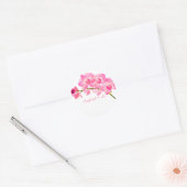 PixDezine maui roze orchidee Ronde Sticker (Envelop)