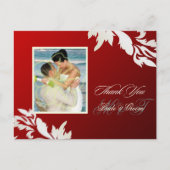 PixDezine Pearl Damask Dank u briefkaarten (Voorkant)