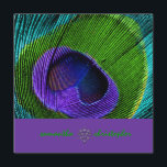 PixDezine Psychedelic Peacock vether Kaart<br><div class="desc">PixDezines psychedelic peace-veer in royal paars.com™ and PixDezines™ op zazzle.com</div>