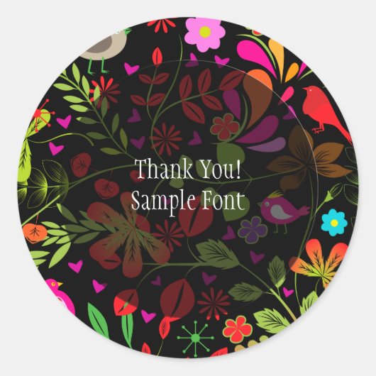 PixDezine retro boom/DIY achtergrondkleur Ronde Sticker (Voorkant)