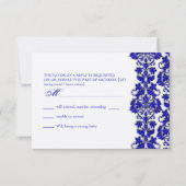 PixDezine rsvp tanza damask/royal blue (Achterkant)