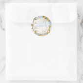 PixDezine  strandscène Ronde Sticker (Tas)