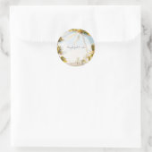 PixDezine  strandscène Ronde Sticker (Tas)