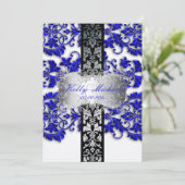 PixDezine tanza damask/diy fonts+background Kaart (Staand voorkant)