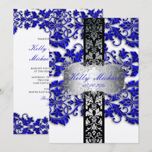 PixDezine tanza damask/diy fonts+background Kaart (Voorkant / Achterkant)