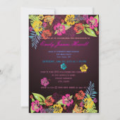 PixDezine Trendy Tropische bloemen 2011 Afstuderen Kaart (Achterkant)