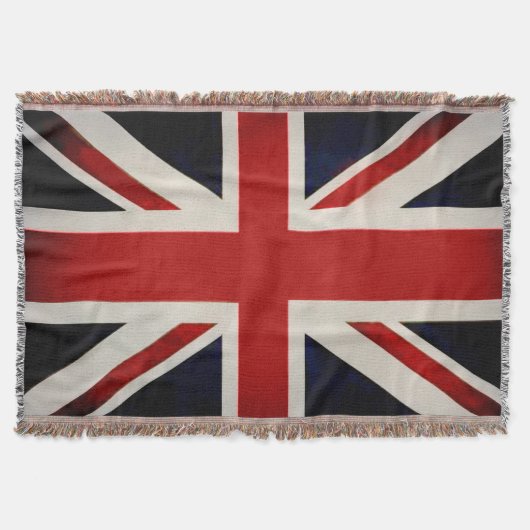 PixDezine Union Jack/Vintage Kleur Deken (Voorkant)