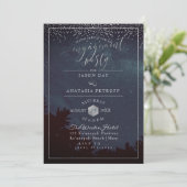 PixDezine verlovingsfeest Night Skly Kaart (Staand voorkant)