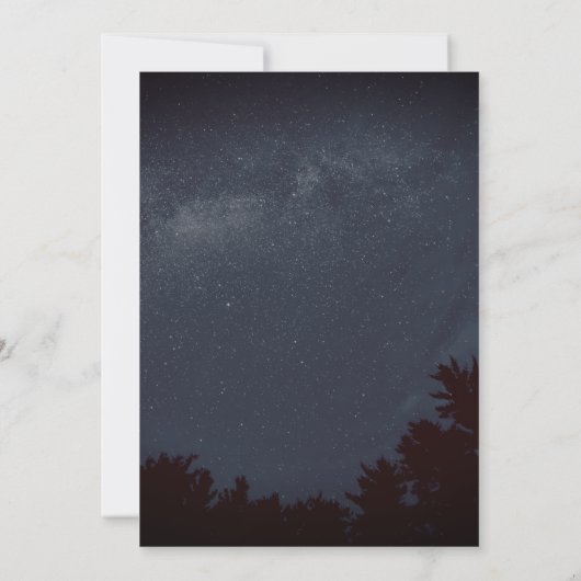 PixDezine verlovingsfeest Night Skly Kaart (Achterkant)