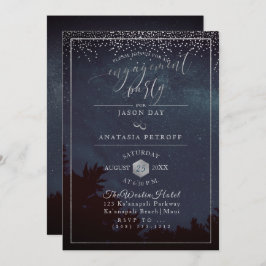 PixDezine verlovingsfeest Night Skly Kaart