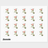 PixDezine  Victoriaans roos/redoute Ronde Sticker (Vel)