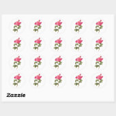 PixDezine  Victoriaans rozen/redoute Ronde Sticker (Vel)