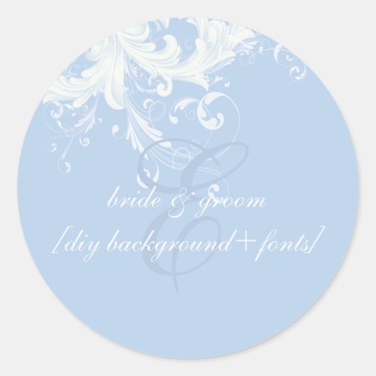 PixDezine  wervelingen/doe-het-zelf kleur Ronde Sticker (Voorkant)