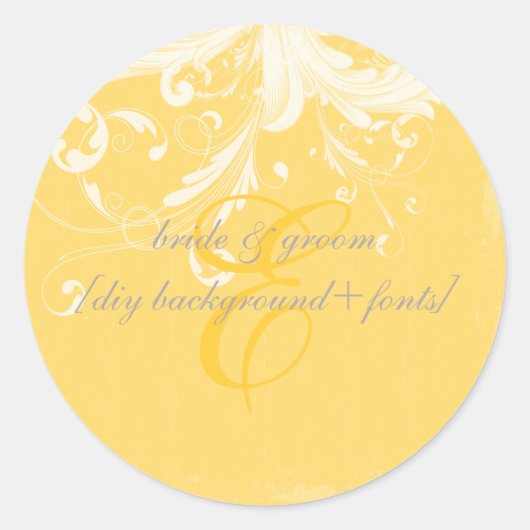 PixDezine  wervelingen/doe-het-zelf kleur Ronde Sticker (Voorkant)