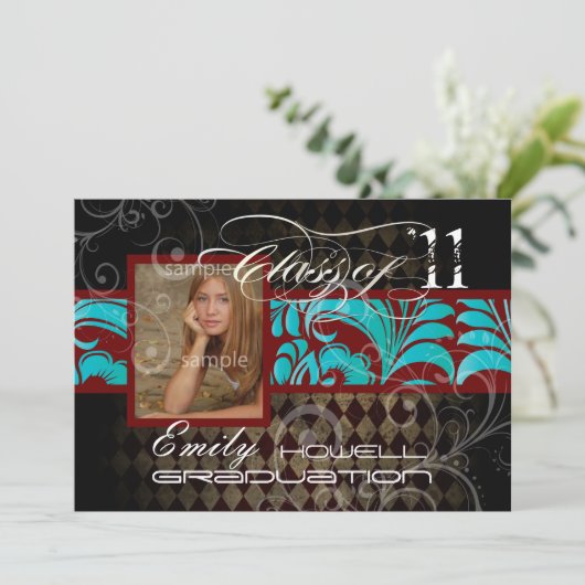 PixDezines 2011 Afstuderen, Harlequin Kaart (Staand voorkant)