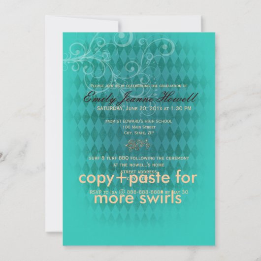 PixDezines 2011 Afstuderen, luipaard afdrukken Kaart (Achterkant)