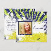 PixDezines 2011 Afstuderen/retrorrays, grunge Kaart (Voorkant / Achterkant)