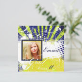 PixDezines 2011 Afstuderen/retrorrays, grunge Kaart (Staand voorkant)