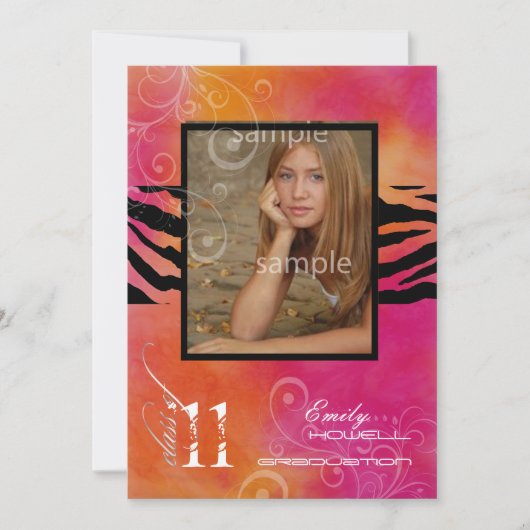 PixDezines 2011 Afstuderen, Zebra Kaart (Voorkant)