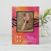 PixDezines 2011 Afstuderen, Zebra Kaart (Staand voorkant)