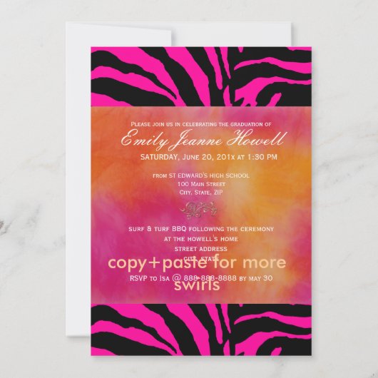 PixDezines 2011 Afstuderen, Zebra Kaart (Achterkant)