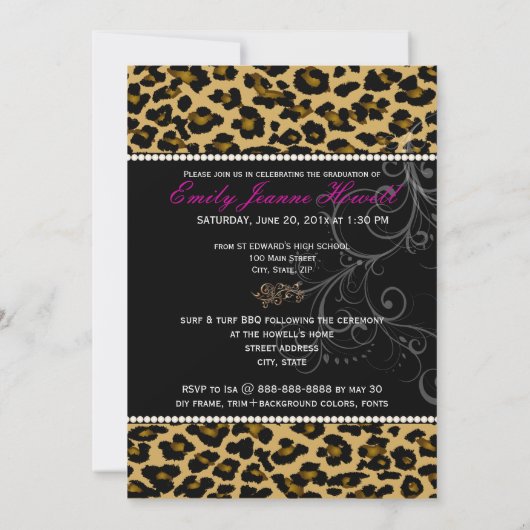 PixDezines 2012 Afstudeerders, cheetah print/diy k Kaart (Achterkant)