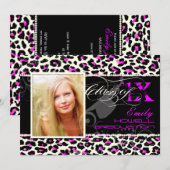 PixDezines 2012 Afstudeerders, cheetah print/diy k Kaart (Voorkant / Achterkant)