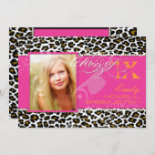 PixDezines 2012 Afstudeerders, cheetah print/diy k Kaart (Voorkant / Achterkant)