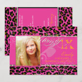 PixDezines 2012 Afstudeerders, cheetah print/diy k Kaart (Voorkant / Achterkant)