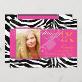 PixDezines 2012 Afstudeerders, zebraafdruk/dij kle Kaart (Voorkant / Achterkant)