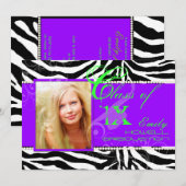 PixDezines 2012 Afstudeerders, zebraafdruk/dij kle Kaart (Voorkant / Achterkant)